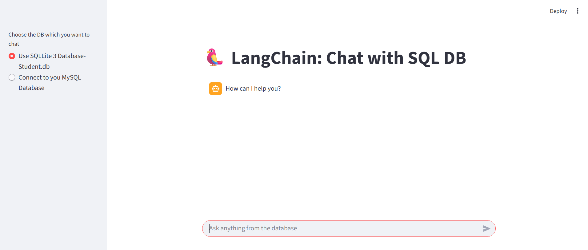 SQL Chatbot